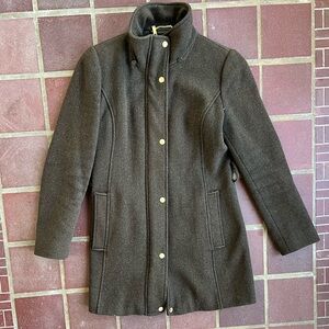 Wool Blend Olive Green Ellen Tracy Coat